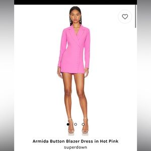 Hot Pink Blazer Dress